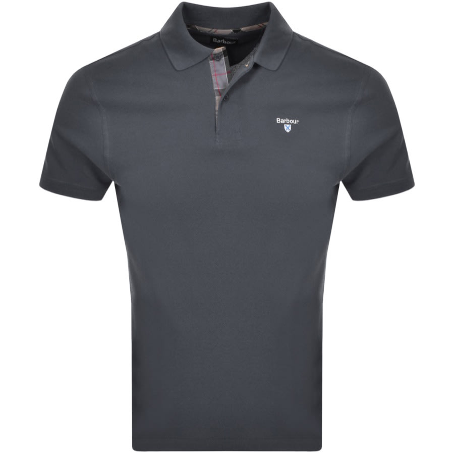 Alternative Image for ProductBarbour Pique Polo T Shirt Navy1